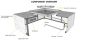 The Outdoor Plus OPT-ST84 Ready-to-Finish Square Fire Pit Table Kit, 84x84-Inch
