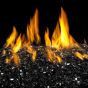 Real Fyre Black Reflective Fire Glass Lifestyle