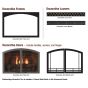 White Mountain Hearth VFD36FB Breckenridge Ventless Deluxe Firebox with Gas Log Set and Slope Glaze Burner, 36-Inches