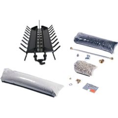 Rasmussen Custom Pan Vented Fireplace Burner Kit With Round Legs, LP