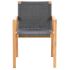 Royal Teak Collection ADCH-G Admiral Dining Chair, Charcoal