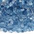 American Fire Glass 10-Pound Classic Fire Glass, 1/4 Inch, Pacific Blue