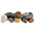 American Fire Glass Ceramic Lite Stones, 15 Stone Set, Beach Pebble
