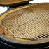 Oval LG 300 All-In-One Ceramic Kamado Grill On Cart Grill Grate Lifestyle