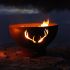 Fire Pit Art ANTC Antlers Gas Fire Pit