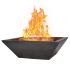 Fire by Design APGSQEWB30 Square Geo Essex 30-Inch GFRC Fire on Water Bowl
