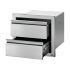 Napoleon BI-1816-2DR Double Drawer Housing, 18x16-Inches (Expanded View)