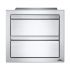 Napoleon BI-1816-2DR Double Drawer Housing, 18x16-Inches (Front View)