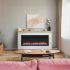 SimpliFire Ready-to-Finish Boyd Build-Out Mantel Package for Allusion Platinum 50-Inch Electric Fireplace