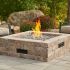 The Outdoor GreatRoom Company BRON5151-K Do-It-Yourself Bronson Square Gas Fire Pit Kit, 51.25x51.25-Inch