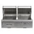 Coyote Stainless Steel Built-In Gas & Charcoal Combo Grill, 50-Inch (C1HY50)