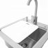 Coyote Stainless Steel Drop-In Sink with Faucet, Drain & Soap Dispenser, 21-Inch (C1SINKF21)