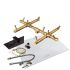 Crossfire by Warming Trends CFBST-PBIK Push Button Spark Ignition Square Tree-Style Brass Gas Fire Pit Burner Kit