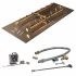 Crossfire by Warming Trends CFBH-3VIK 3 Volt Electronic Spark Ignition H-Style Brass 18x7-Inch (120K BTU) Gas Fire Pit Burner Kit