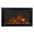 Remii CLASSIC-SLIM-26 Extra Slim Indoor Built-In Electric Fireplace with Black Steel Surround, 26-Inch