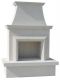 American Fyre Designs Contractor's Model Outdoor Gas Fireplace with Moulding
