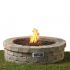 The Outdoor GreatRoom Company DIY-RD-KIT Round Do-It-Yourself Hardscape Gas Fire Pit Kit with Glass Gems