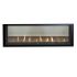 Superior DRL4072-ST 72-Inch Electronic Ignition Direct Vent See-Through Gas Fireplace with Crushed Glass Media