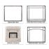 White Mountain Hearth DVCT35CBN95N Rushmore TruFlame 35-Inch Direct Vent Gas Fireplace Optional Fronts
