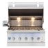 American Made Grills AMG-ENC36 Encore 36-Inch Built-In Dual Fuel Wood, Charcaol & Gas Grill with Infrared Sear Burner & Rotisserie Kit