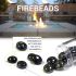 American Fire Glass 1/2-Inch Fire Glass Beads, 10-Pounds, Root Beer Luster