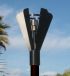 Fire by Design FSATT-APC Fin Style Torch with Black Powder-Coated Pole