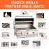 Fire Magic Choice C540i-RT1N Built-In Natural Gas Grill Feature Highlights