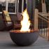 Kingsman FPB30T 30-Inch Round Match Light Gas Fire Bowl with Lava Rock