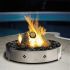 Kingsman FP2085 20-Inch Round Match Light Gas Fire Pit Burner Kit with Lava Rock