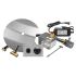 Firegear FPB-DBSAWS Electronic Ignition Gas Fire Pit Burner Kit with Round Flat Pan & Stainless Steel Burning Spur