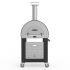 Alfa FX5MIN-LRAM-T-BF-5MINUTI-SBL 5 Minuti 23-Inch Wood-Fired Pizza Oven, Silver Black Cart