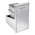Saber K00AA6418 Stainless Steel Roll-Out Trash Drawer, 14x21-Inches