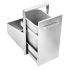 Saber K00AA6418 Stainless Steel Roll-Out Trash Drawer, 14x21-Inches