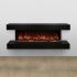 Modern Flames LPM-5616-WMC Landscape Pro Multi 56-Inch Three-Sided Electric Fireplace with Wall Mount Mantel