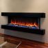Modern Flames LPM-4416-WMC Landscape Pro Multi 44-Inch Three-Sided Electric Fireplace with Wall Mount Mantel