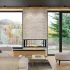 Sierra Flame LYON-48-NG 48-Inch Lyon 4-Sided See-Through Direct Vent Built-In Linear Gas Fireplace