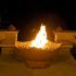 Fire Pit Art MANTA-RAY-Color Manta Ray Gas Fire Pit