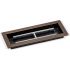 American Fire Glass Rectangular Oil Rubbed Bronze Pan with Burner