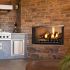 Outdoor Lifestyles Villa 36-Inch Outdoor Firebox with Gas Log Set