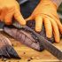 Oklahoma Joe's by Saber OKJ-5789579R04 Blacksmith 3-Piece Knife Set with Protective Roll