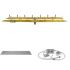 The Outdoor Plus Brass Linear H-Style Bullet Spark Ignition Gas Fire Pit Burner Kit