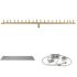 The Outdoor Plus Brass Linear Bullet Spark Ignition Gas Fire Pit Burner Kit