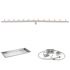 The Outdoor Plus Stainless Steel Linear Bullet Spark Ignition Gas Fire Pit Burner Kit