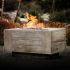 TOP Fires by The Outdoor Plus OPT-CTL48x Catalina Wood Grain Fire Pit, 48x28-Inches