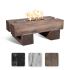 TOP Fires by The Outdoor Plus Palo 60x29-Inch Linear Wood Grain Concrete Gas Fire Pit