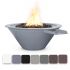 TOP Fires by The Outdoor Plus Cazo Round Powder Coat Gas Fire and Water Bowl