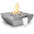 TOP Fires by The Outdoor Plus Avalon Square Stainless Steel Gas Fire and Water Bowl