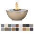 TOP Fires by The Outdoor Plus Sedona Round Concrete Gas 360 Fire and Water Bowl