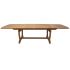 Royal Teak Collection 84/102/120-Inch Double Leaf Rectangular Expansion Table