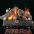 Rasmussen DF-PR-Kit Double Sided Prestige Oak Series Complete Fireplace Log Set